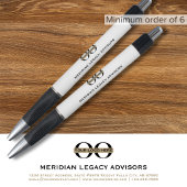 Eenvoudige Clean White Minimalist Custom Logo Pen