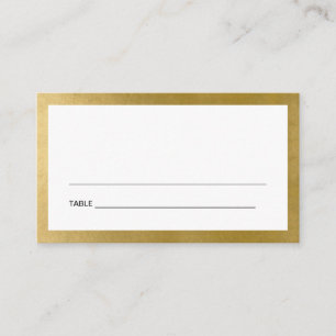 EENVOUDIGE CLEANFAUX GOLD BAR BAT MITZVAH PLACE CA VISITEKAARTJE