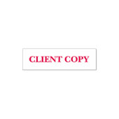 Eenvoudige Client Copy-Sjabloon Zelfinktende Stempel (Design)