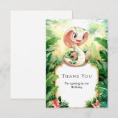 Eenvoudige Cobra Snake Verjaardag Bedankkaart (Voorkant / Achterkant)