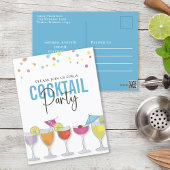 Eenvoudige Cocktail Party Moderne Minimale Uitnodi Briefkaart