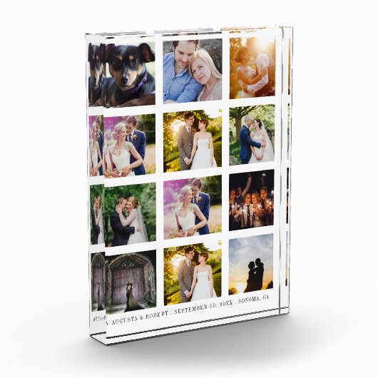 Eenvoudige collage-herinnering met 12 foto's (Links)