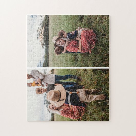 Eenvoudige collage met foto's uit de 2-reeks legpuzzel (Verticaal)