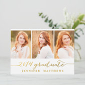 Eenvoudige collage | Oproep van de GraduPartij Kaart (Staand voorkant)