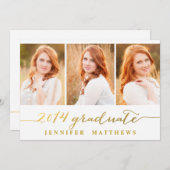 Eenvoudige collage | Oproep van de GraduPartij Kaart (Voorkant / Achterkant)
