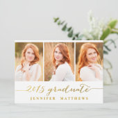 Eenvoudige collage | Oproep van de GraduPartij Kaart (Staand voorkant)