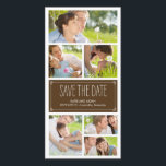 Eenvoudige collage Save The Date-foto kaarten<br><div class="desc">Deze chic en moderne fotokaarten vragen stijlvol uw gasten de datum te reserveren voor uw grote dag. Ook in andere kleuren verkrijgbaar (op maat gemaakte kleurverzoeken zijn welkom!).</div>