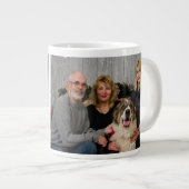 Eenvoudige collage twee foto grote koffiekop (Voorkant rechts)