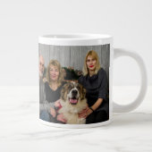 Eenvoudige collage twee foto grote koffiekop (Rechts)