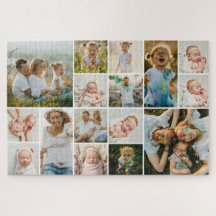 Eenvoudige collage van 16 foto's