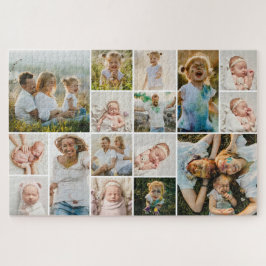 Eenvoudige collage van 16 foto's legpuzzel