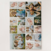 Eenvoudige collage van 16 foto's legpuzzel (Verticaal)