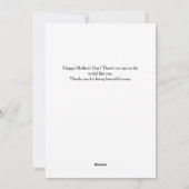 Eenvoudige collage van de Moderne Fotofamilie van  Feestdagenkaart (Achterkant)