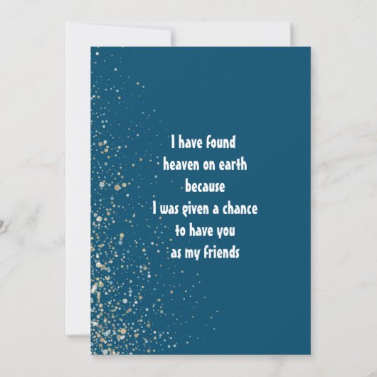 Eenvoudige collage vrienden foto Vakantie Kaart (Achterkant)