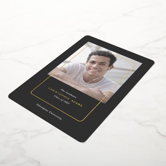 Eenvoudige college afstuderen aankondiging foto ka (Gedraaid)