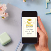 Eenvoudige College afstuderen uitnodiging