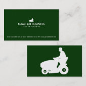 eenvoudige commerciële grasmunterzorg visitekaartje (Voorkant / Achterkant)