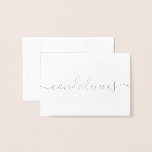 Eenvoudige condoleances en sympathie folie kaarten (Voorkant met envelop)