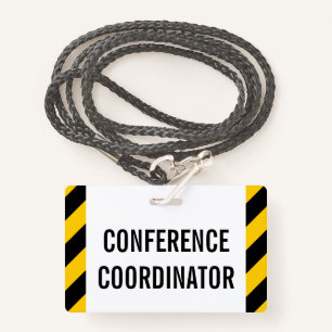Eenvoudige "CONFERENCE COÖRDINATOR"-badge Badge