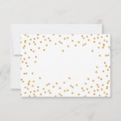 EENVOUDIGE CONFETTI RSVP leuke glamour gouden glit (Achterkant)