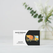 Eenvoudige constructie van zwart-witmixer visitekaartje (Staand voorkant)