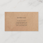 Eenvoudige consultant voor predikaat met predikaat visitekaartje (Achterkant)