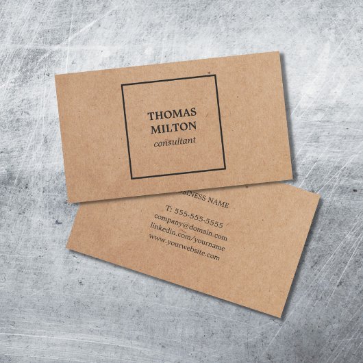 Eenvoudige consultant voor predikaat met predikaat visitekaartje