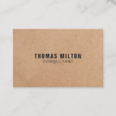 Eenvoudige consultant voor predikaat met predikaat visitekaartje (Voorkant)