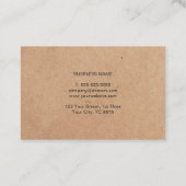 Eenvoudige consultant voor predikaat met predikaat visitekaartje (Achterkant)