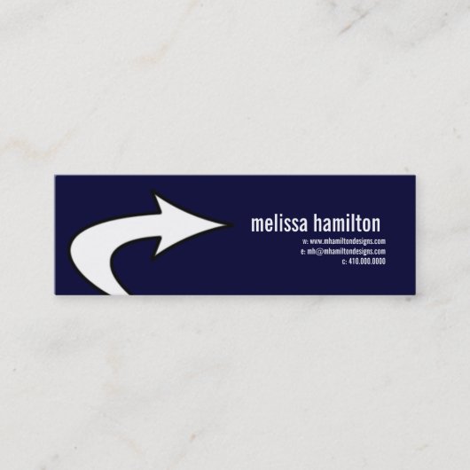 Eenvoudige contactkaarten contactkaartje (Voorkant)