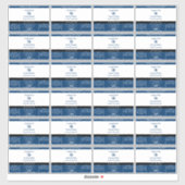 Eenvoudige Container Blauw zwart Wit Product Label (Vel)