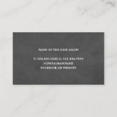 Eenvoudige 'Cool Gray White Hair'-stylist Visitekaartje (Achterkant)