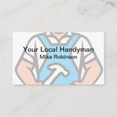 Eenvoudige Cool Handyman Visitekaartjes (Voorkant)