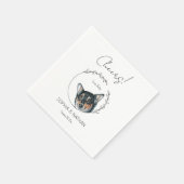 Eenvoudige Corgi Hond Bruiloft Cocktail servetten (Hoek)