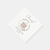 Eenvoudige Corgi Hond Bruiloft Cocktail servetten (Hoek)