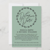 Eenvoudige Coronavirus Change Date Wedding Kaart (Voorkant)