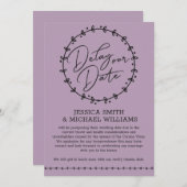 Eenvoudige Coronavirus Change Date Wedding Kaart (Voorkant / Achterkant)