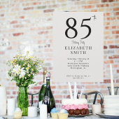Eenvoudige Cream 85e Verjaardagsfeest Kaart