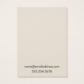 Eenvoudige Cream Earder Holder Display Cards Visitekaartje (Achterkant)