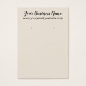 Eenvoudige Cream Earder Holder Display Cards Visitekaartje (Voorkant)