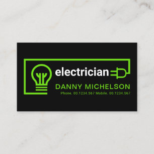 Eenvoudige Creative Green Electrical Circuit Visitekaartje