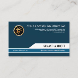 Eenvoudige Creative Modern Blue Development Manage Visitekaartje