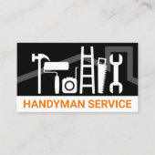 Eenvoudige Creative Rooftop Handyman Tools Visitekaartje (Voorkant)
