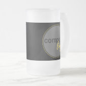 EENVOUDIGE CREËER UW EIGEN BUSINESS LOGO BEDRIJFSM MATGLAS BIERPUL (Voorkant rechts)