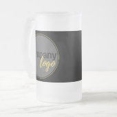 EENVOUDIGE CREËER UW EIGEN BUSINESS LOGO BEDRIJFSM MATGLAS BIERPUL (Voorkant links)