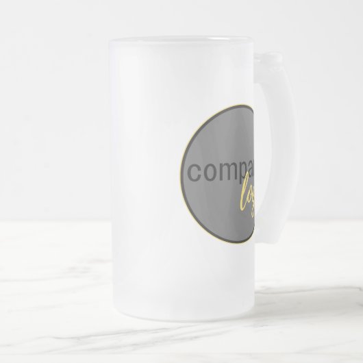 EENVOUDIGE CREËER UW EIGEN BUSINESS LOGO BEDRIJFSM MATGLAS BIERPUL (Voorkant rechts)