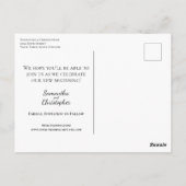 Eenvoudige Crimson Red Wedding Save the Date Foto Briefkaart (Achterkant)