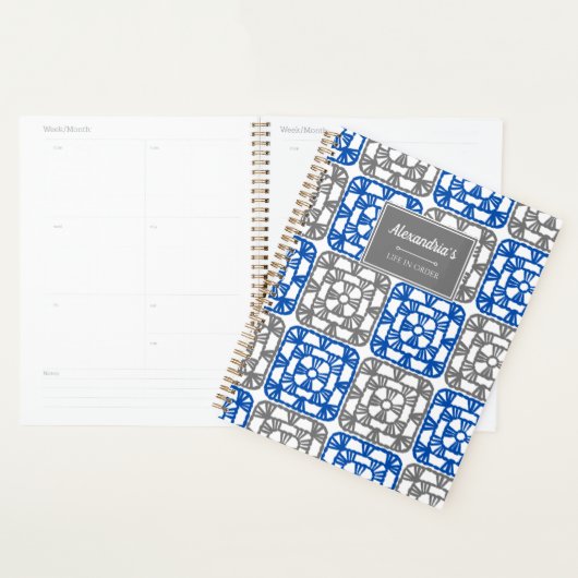 Eenvoudige Crochet Granny Square Planner (Display)