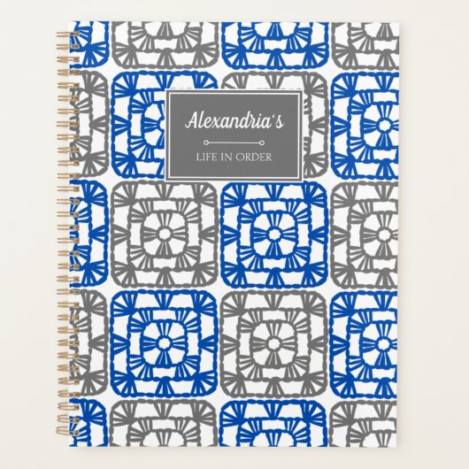 Eenvoudige Crochet Granny Square Planner (Voorkant)