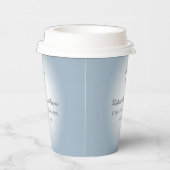 Eenvoudige Cross Blue Boys Eerste Communie Viering Papieren Bekers (Rechts)